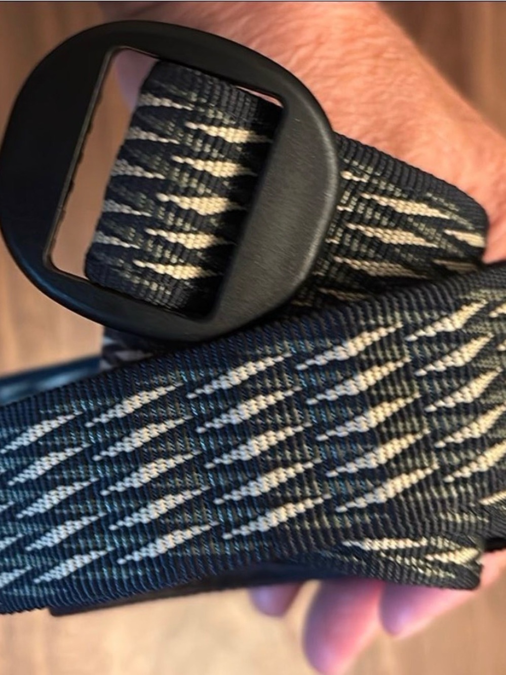 Nylon Woven Travel Belt with Hidden Zipper Belt TSA compliant